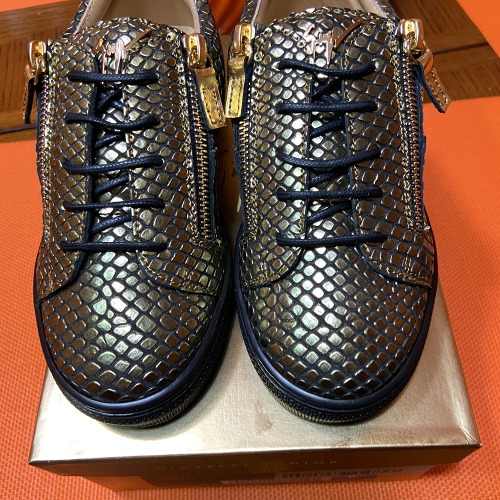 Giuseppe Zanotti kids leather sneakers